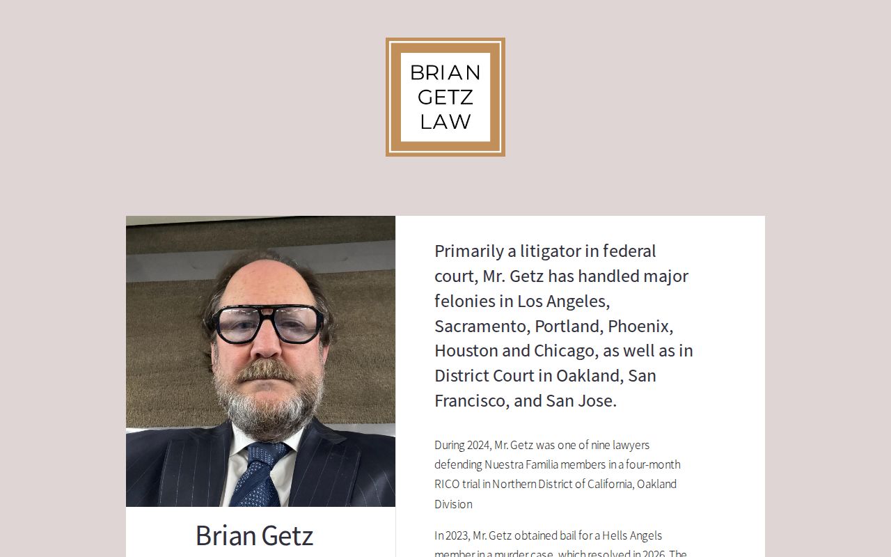 Brian Getz Law | Federal Criminal Defense and Litigation Expert
